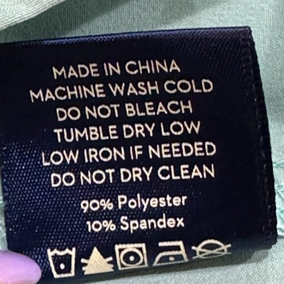 MYLES Apparel Make Moves 7" Mint Green Flat Front Performance Shorts Size Medium - Picture 9 of 9